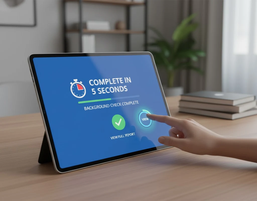 Fast Background Check Services Reno NV Tablet